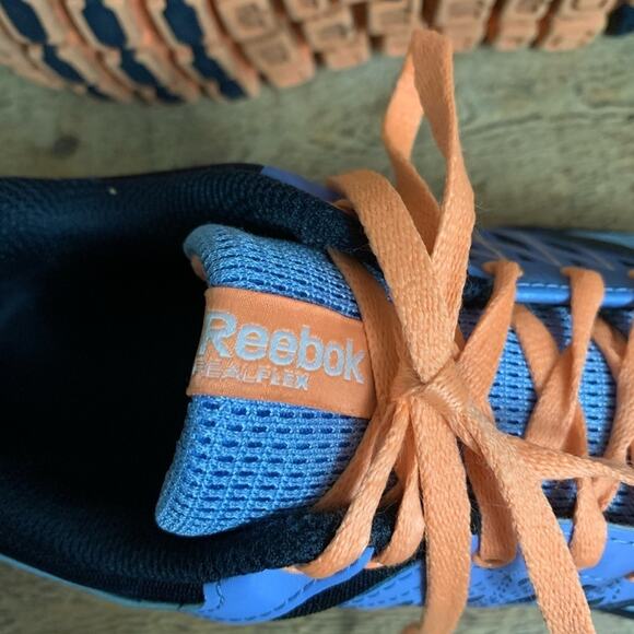 Reebok Realflex 3D Fuseframe Running Shoes Blue Orange Size 7 - Picture 7 of 9